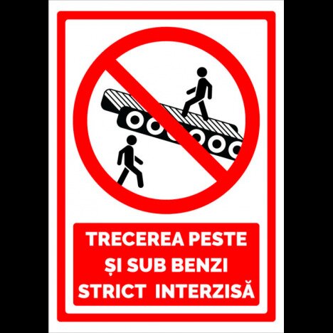 Indicator pentru trecerea peste si sub benzi strict interzisa